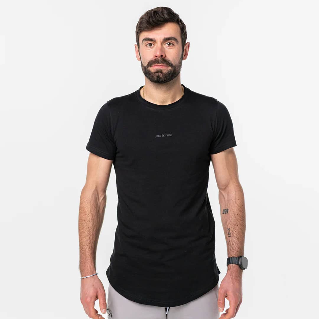 pimaCotton T-Shirt der Marke portance in schwarz - shopstartups