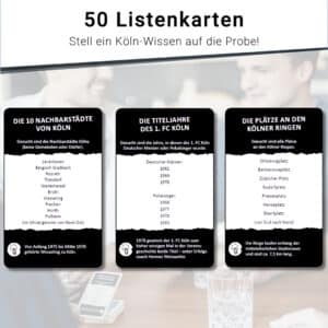 Listenkarten - Wer kennt mehr Köln Edition von Listenwissen - shopstartups