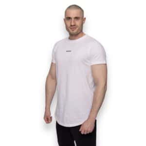 pimaCotton T-Shirt white round mit FUZE Biotech von portance - shopstartups