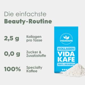 Kollagen Kafe der Marke VIDAKAFE - Beauty Routine - shopstartups